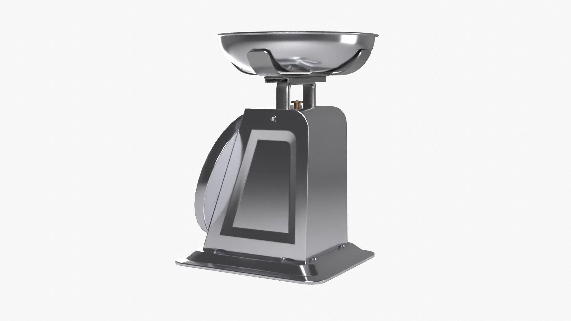 Kitchen Scale Low-poly 3D model_4