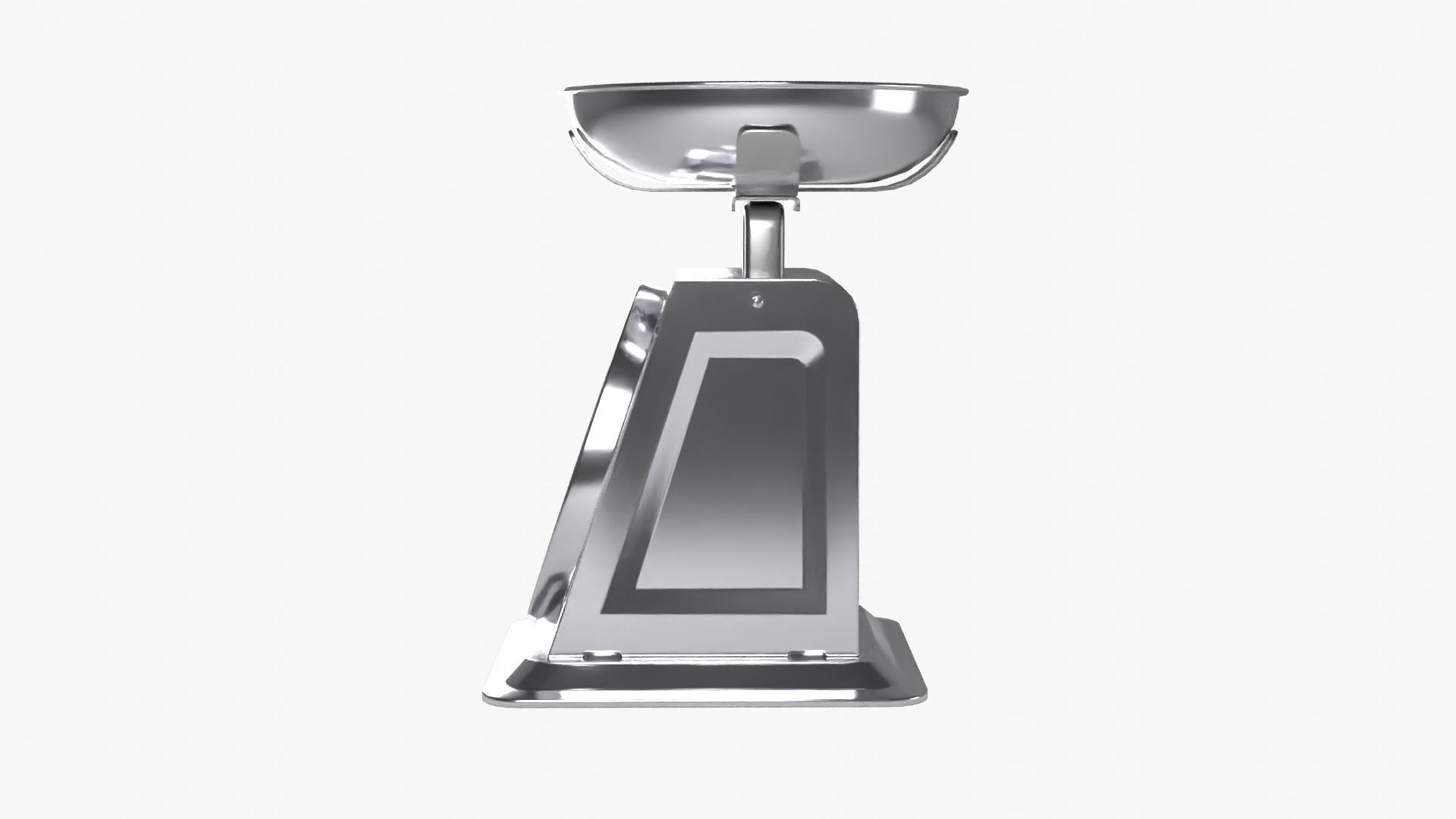 Kitchen Scale Low-poly 3D model_3