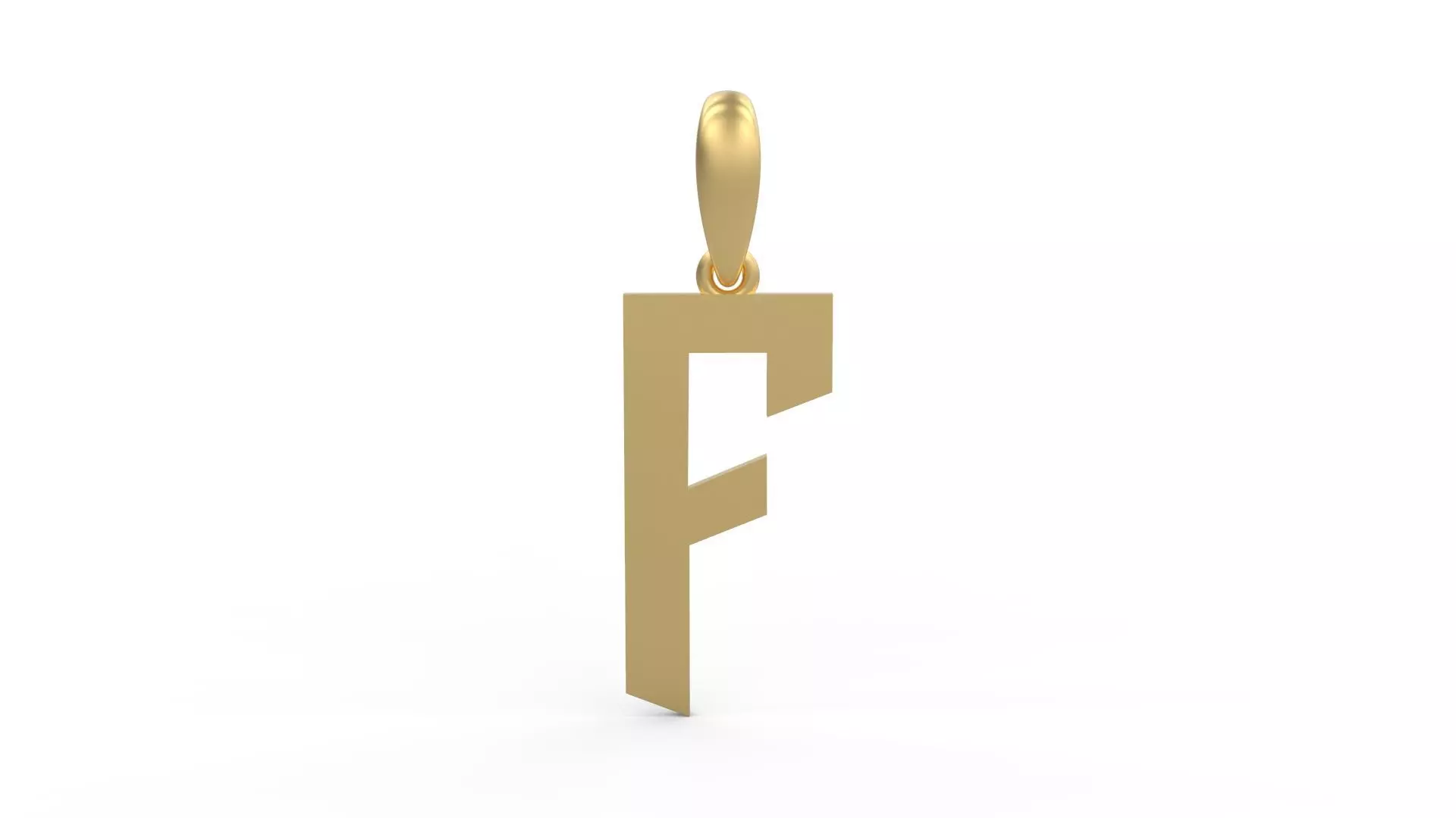 Initial Letters Pendant doOmzday FV F 3D print model_0