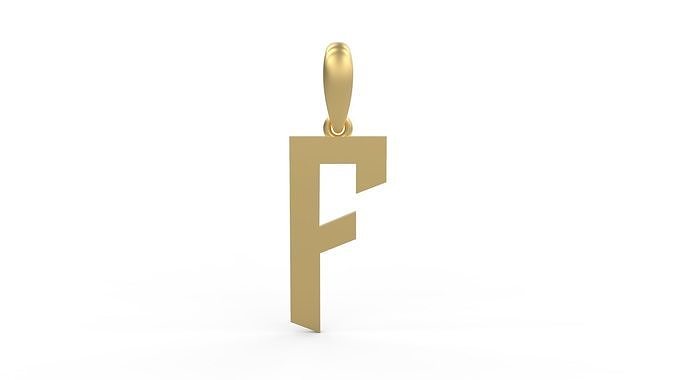 Initial Letters Pendant doOmzday FV F 3D print model