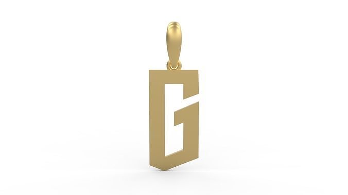 Initial Letters Pendant doOmzday FV G 3D print model