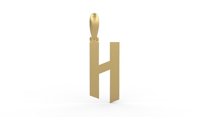 Initial Letters Pendant doOmzday FV H 3D print model