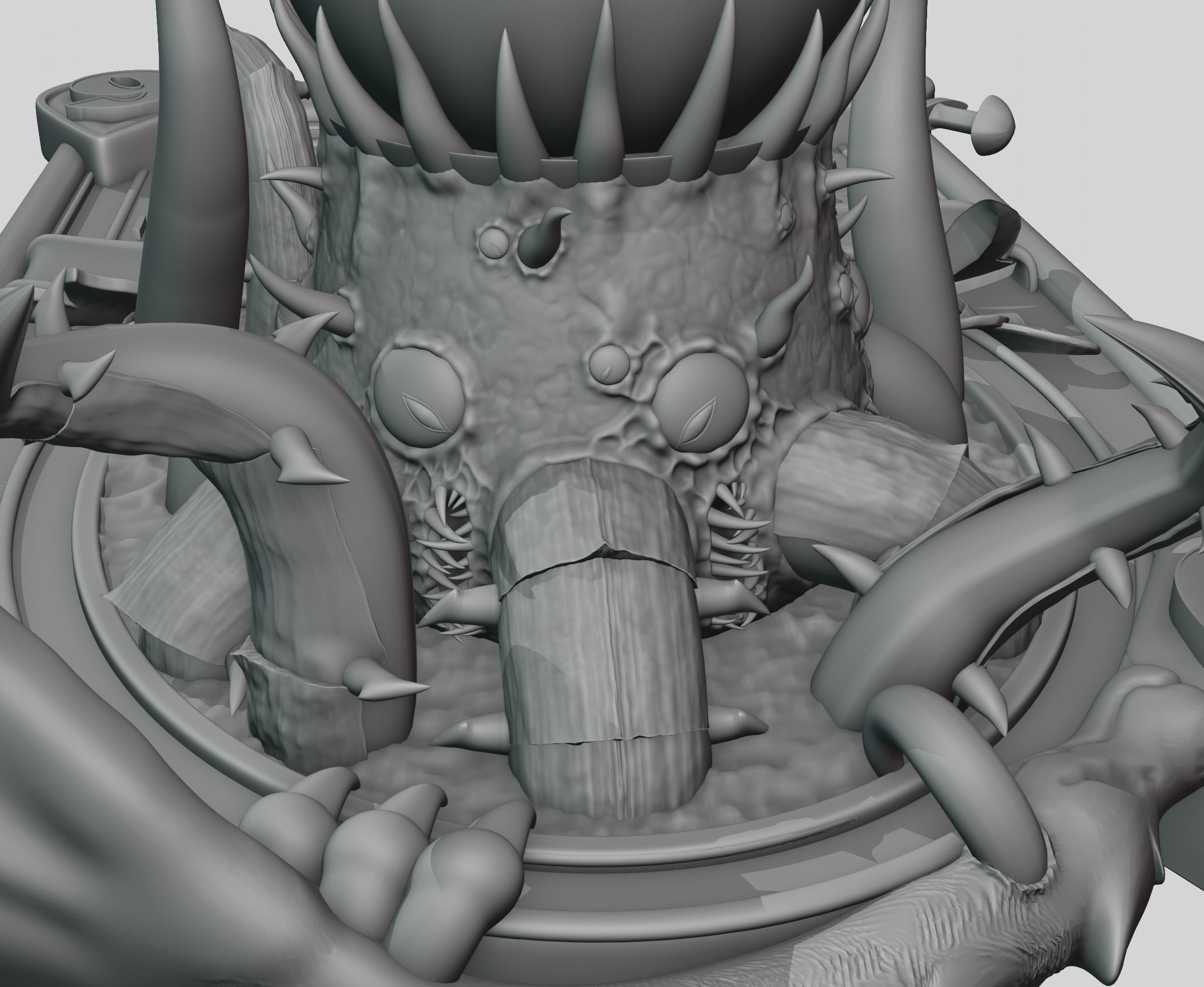 Cthun 3D card model 3D print model_5