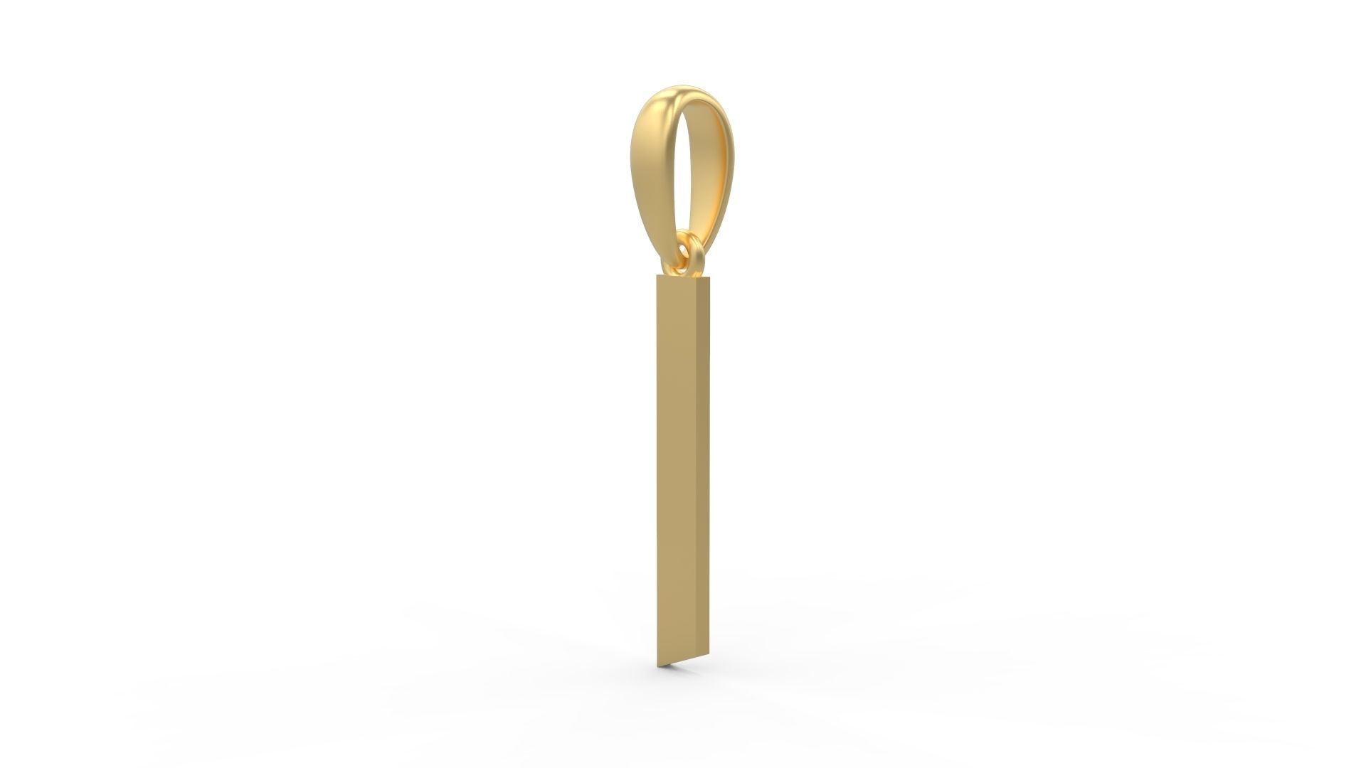 Initial Letters Pendant doOmzday FV I 3D print model_1