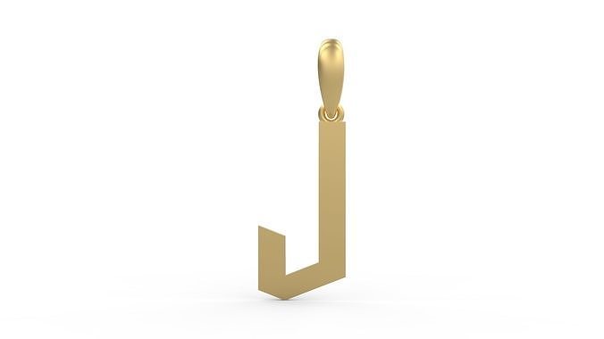 Initial Letters Pendant doOmzday FV J 3D print model