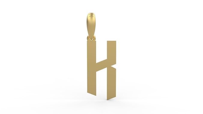 Initial Letters Pendant doOmzday FV K 3D print model