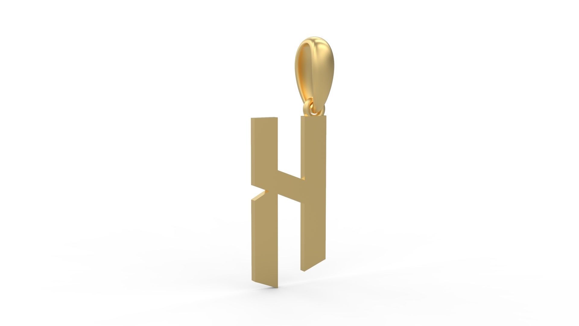 Initial Letters Pendant doOmzday FV K 3D print model_3