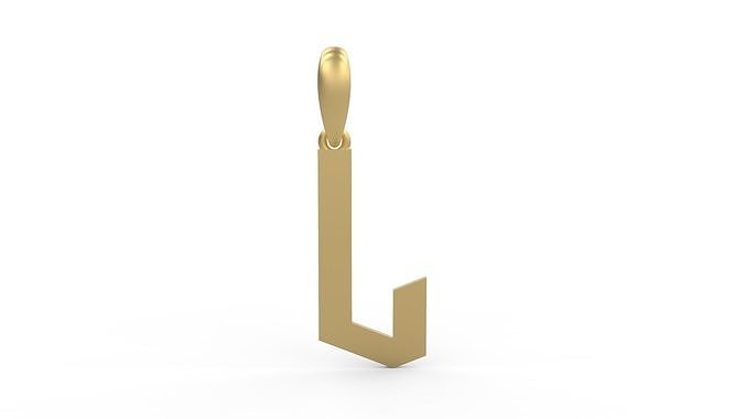 Initial Letters Pendant doOmzday FV L 3D print model
