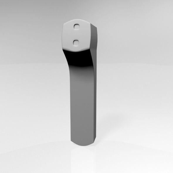 Infrared Forehead Thermometer 02 3D model_16