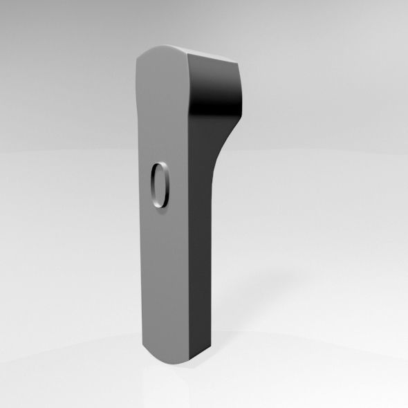 Infrared Forehead Thermometer 02 3D model_21