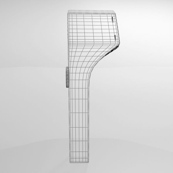 Infrared Forehead Thermometer 02 3D model_9