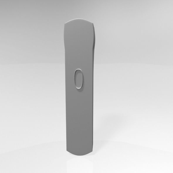 Infrared Forehead Thermometer 02 3D model_22