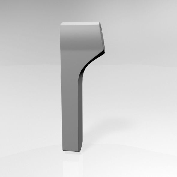 Infrared Forehead Thermometer 02 3D model_19