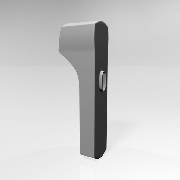 Infrared Forehead Thermometer 02 3D model_24