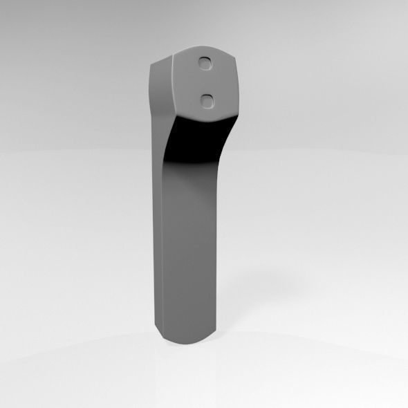 Infrared Forehead Thermometer 02 3D model_17