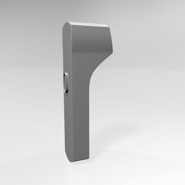 Infrared Forehead Thermometer 02 3D model_20