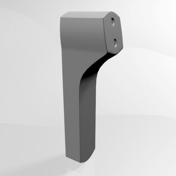 Infrared Forehead Thermometer 02 3D model_1