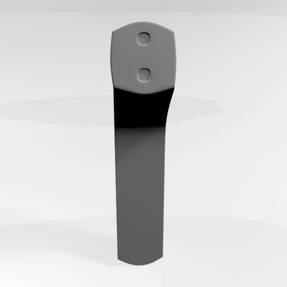 Infrared Forehead Thermometer 02 3D model_2