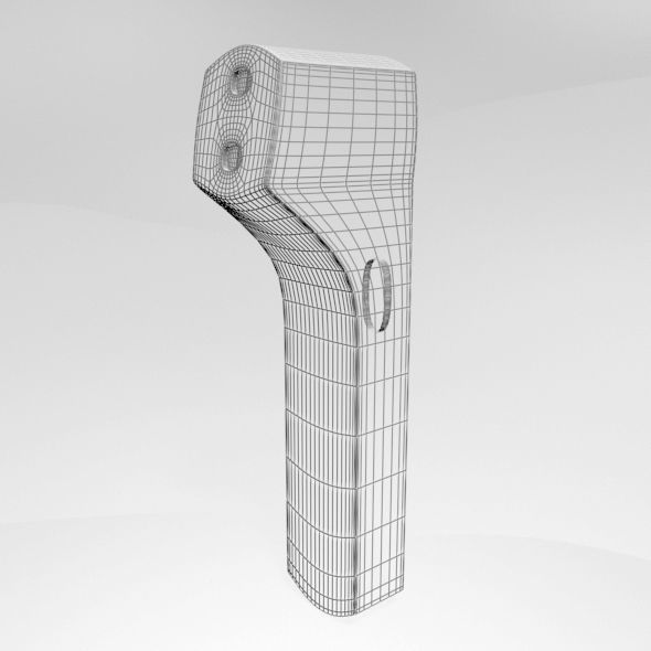 Infrared Forehead Thermometer 02 3D model_12