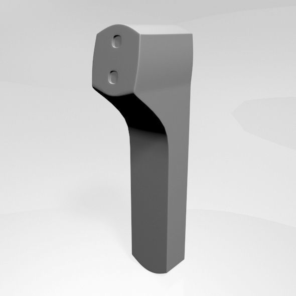 Infrared Forehead Thermometer 02 3D model_3