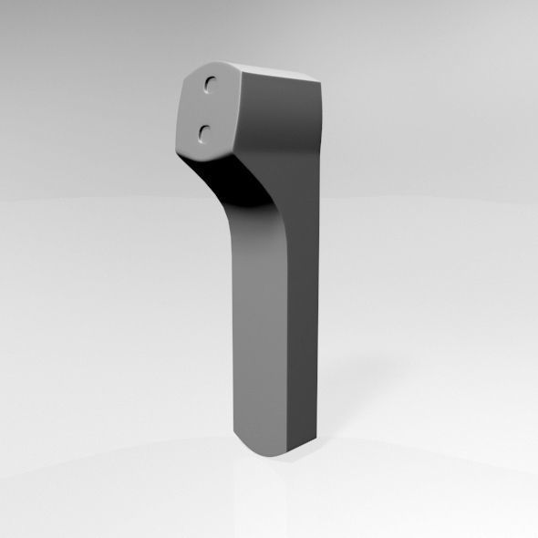 Infrared Forehead Thermometer 02 3D model_15