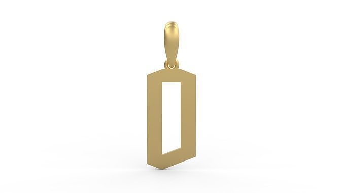 Initial Letters Pendant doOmzday FV O 3D print model