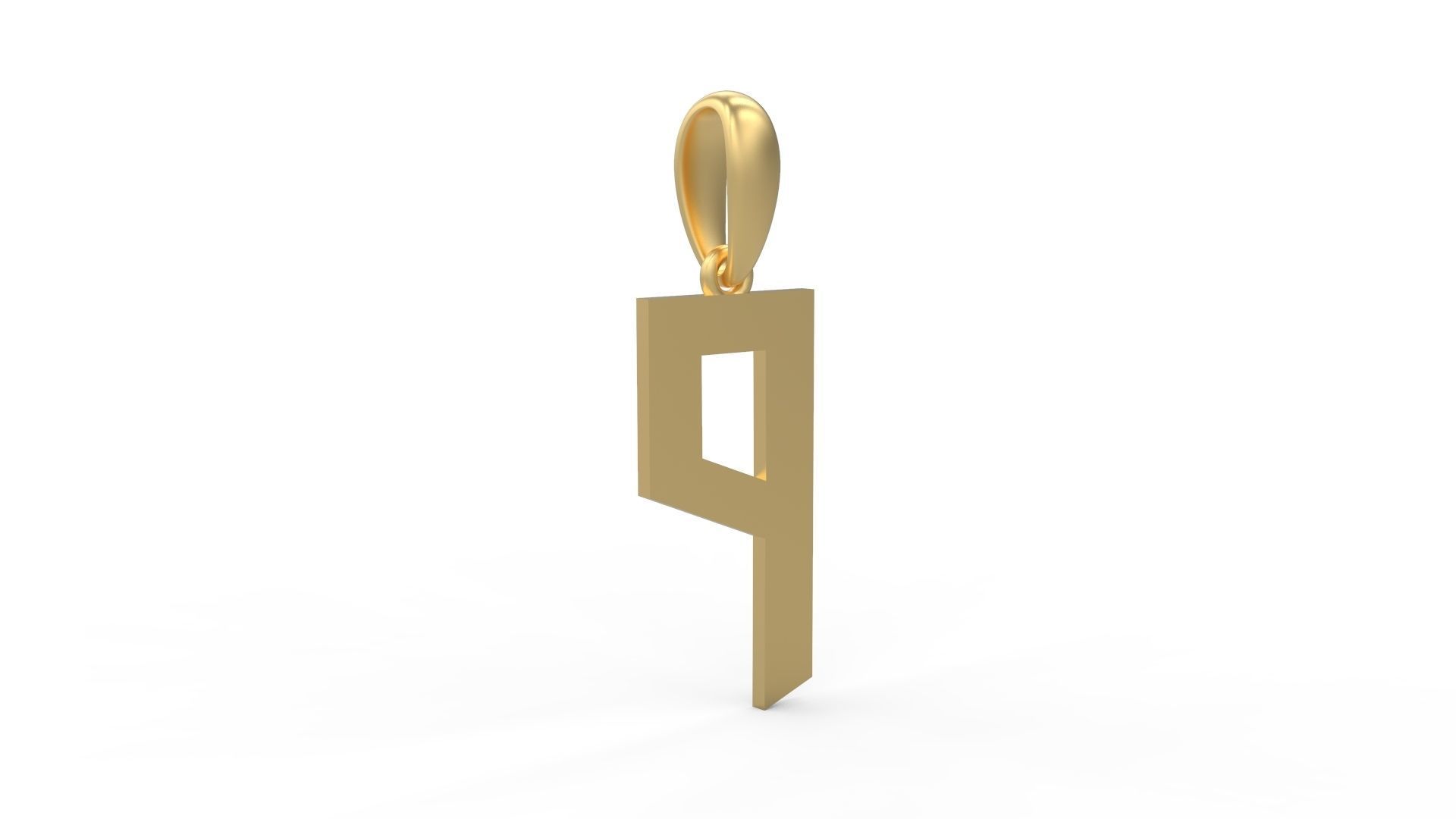 Initial Letters Pendant doOmzday FV P 3D print model_2