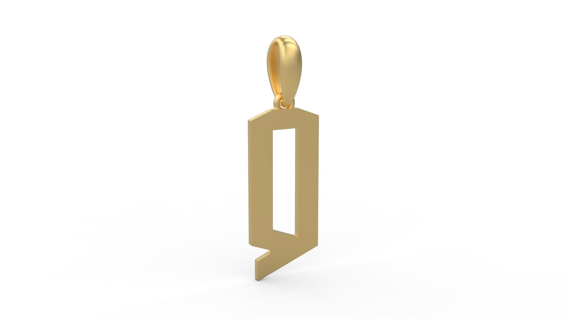 Initial Letters Pendant doOmzday FV Q 3D print model_3