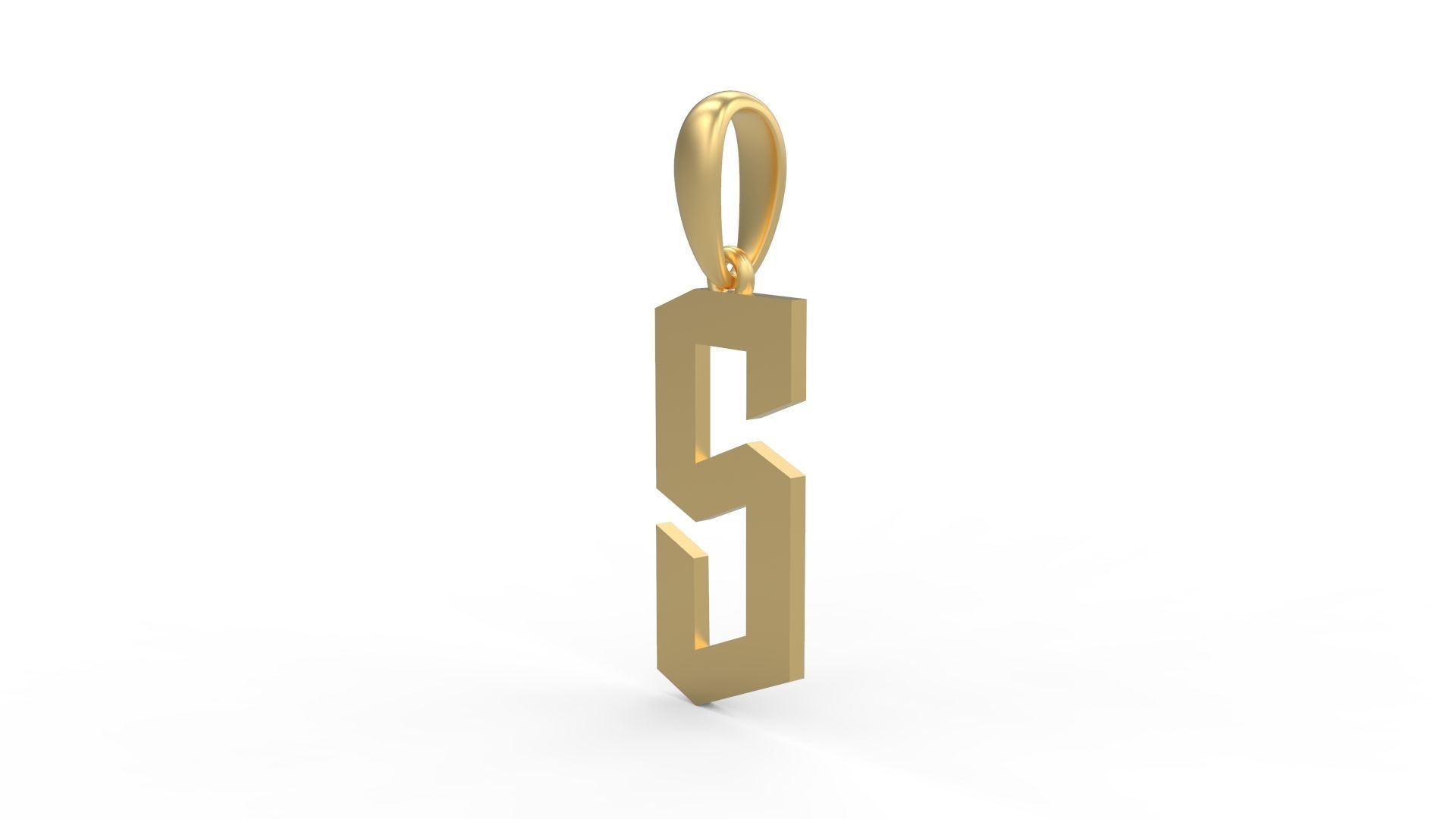 Initial Letters Pendant doOmzday FV S 3D print model_1