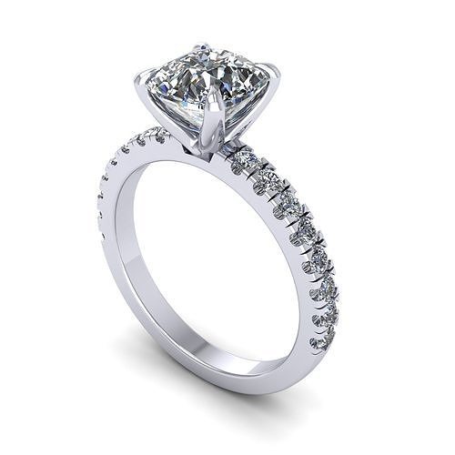 Creative Diamond Ring SA1 3D print model