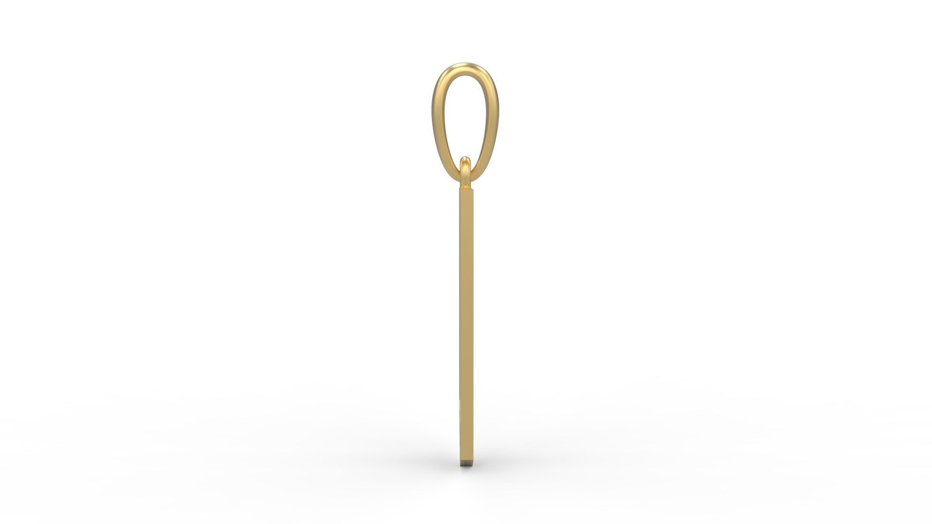 Initial Letters Pendant doOmzday FV U 3D print model_2