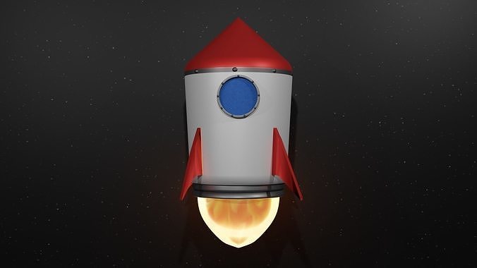 rocket ship Free 3D model
