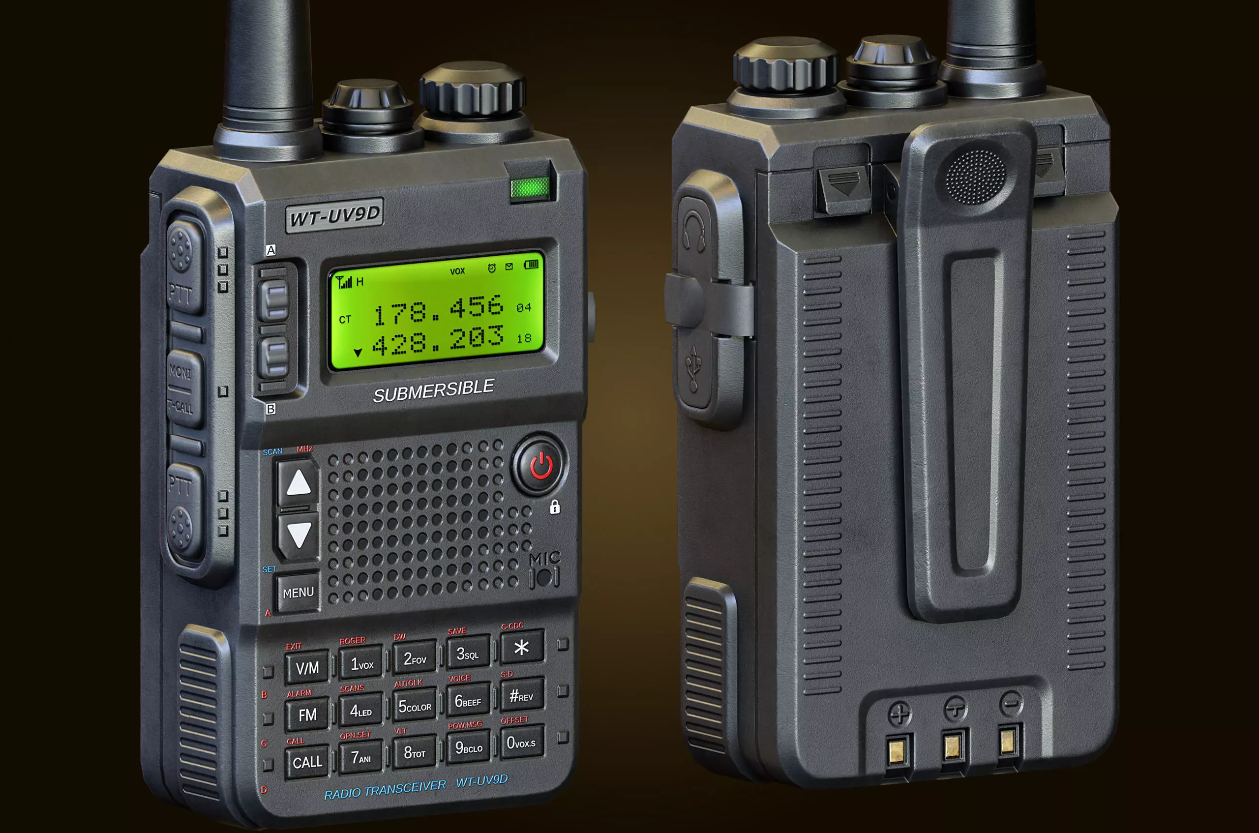 Walkie Talkie Low-poly 3D model_0