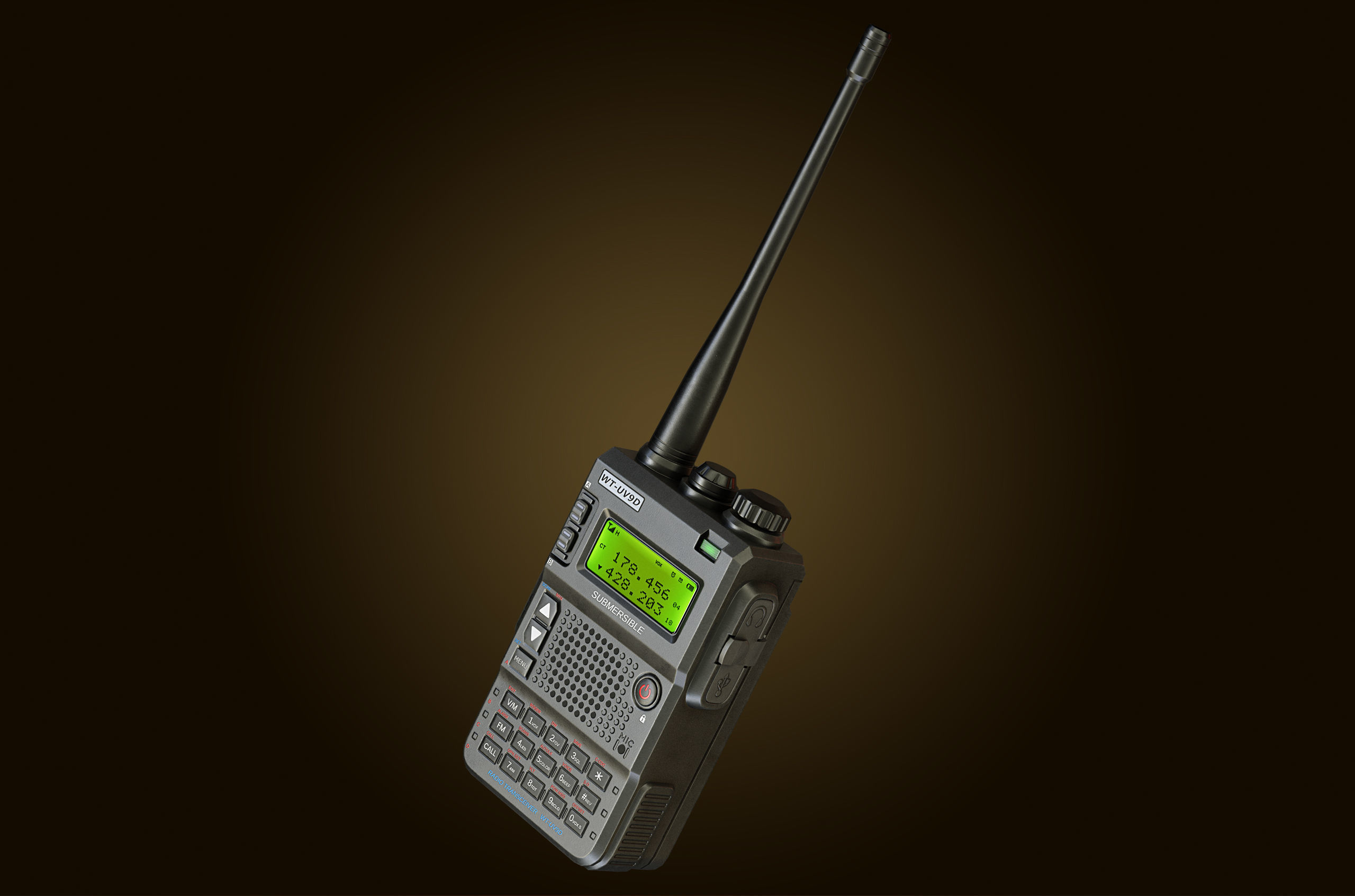 Walkie Talkie Low-poly 3D model_3