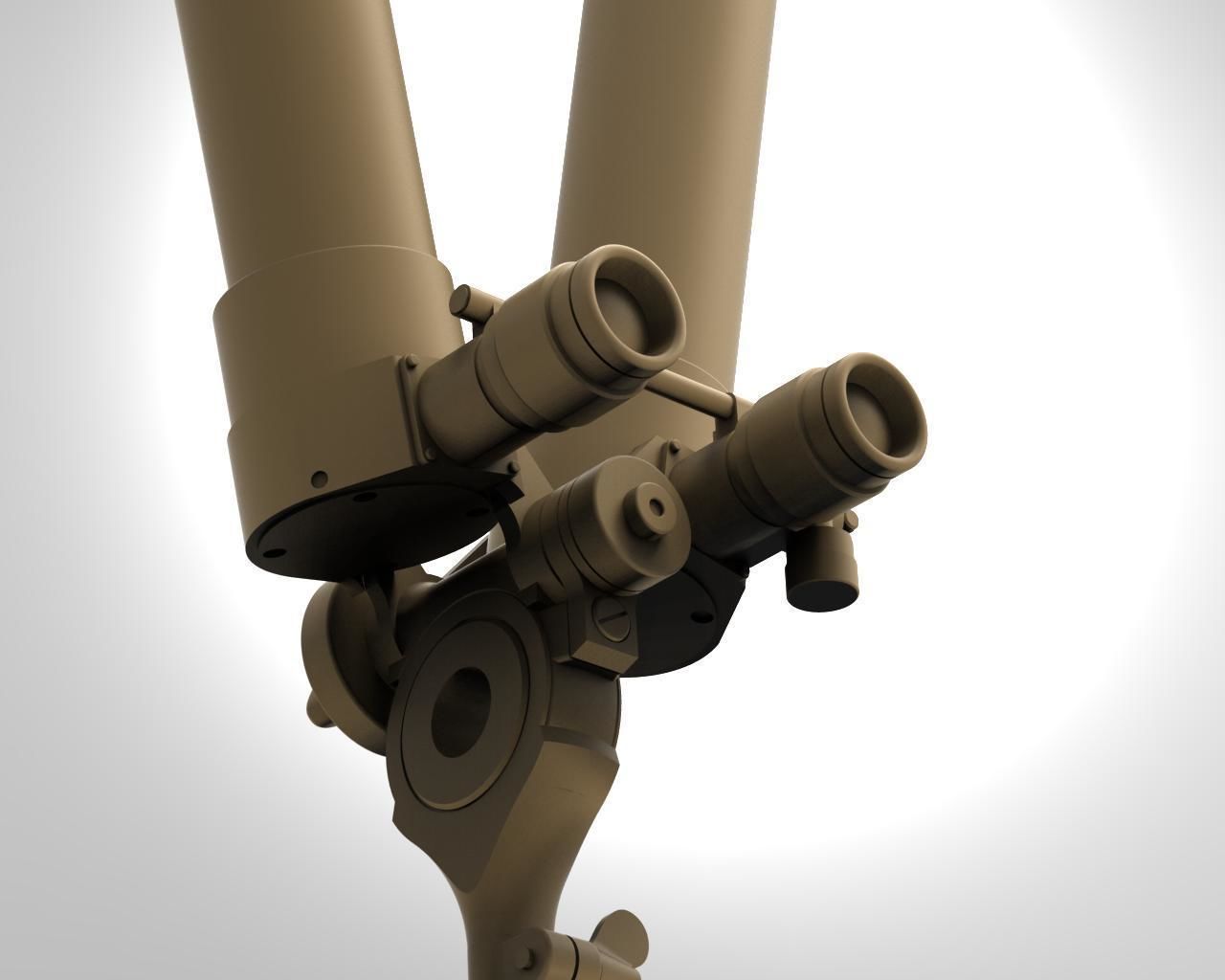 Scherenfernrohor  German scissor periscope World War 2   3D print model_2