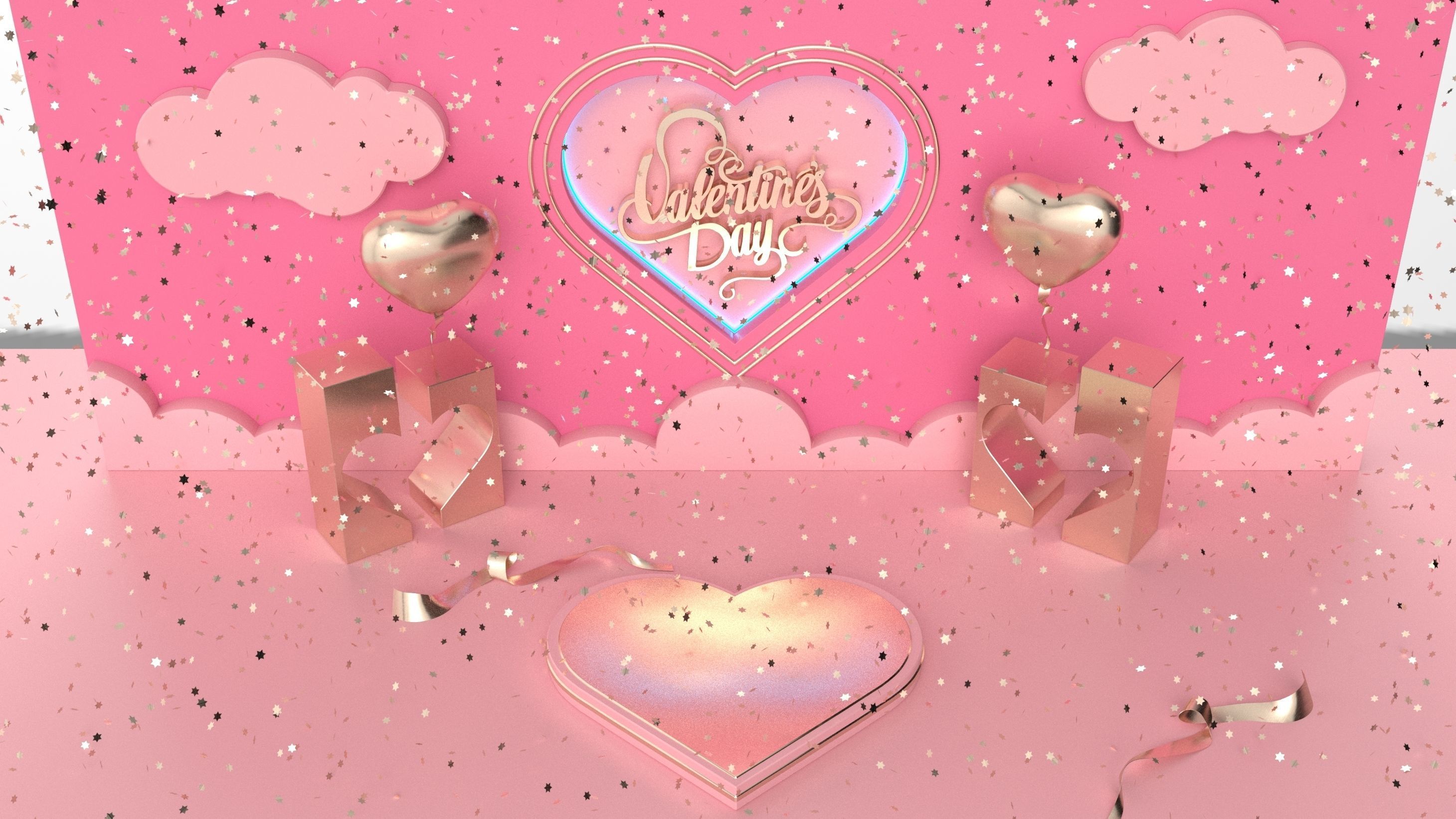 Valentines day  3D model_3