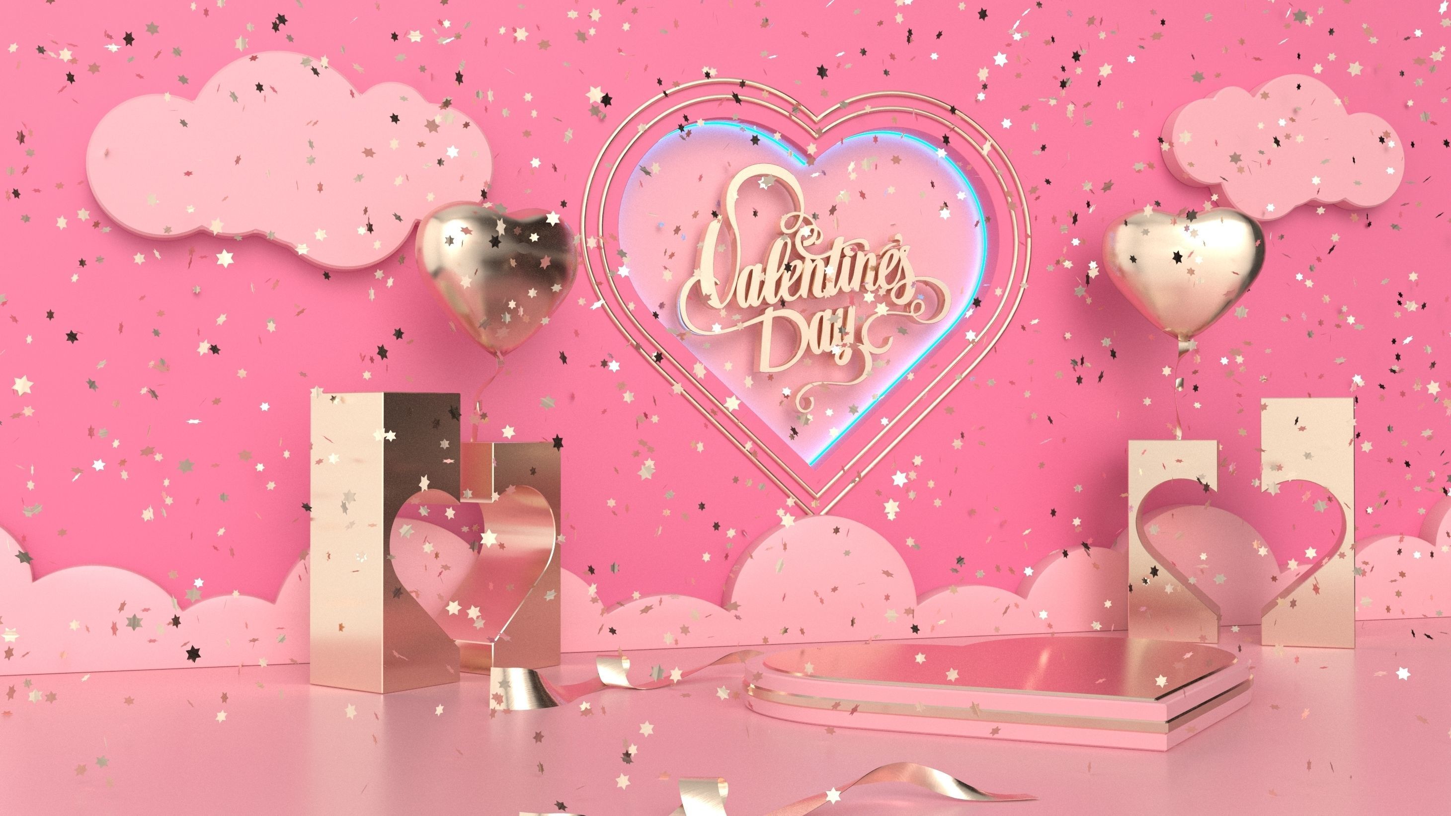Valentines day  3D model_2