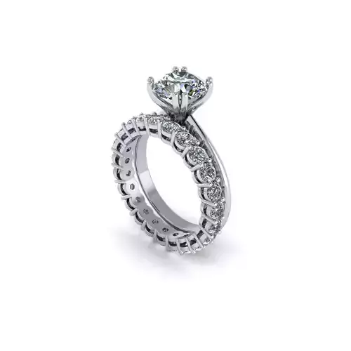 King Band Diamond Ring