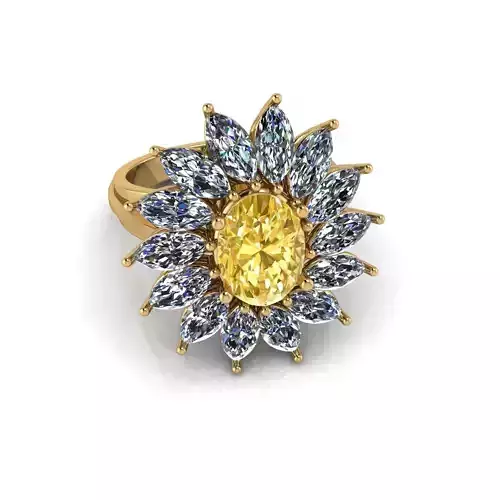 King of Art Diamond Ring