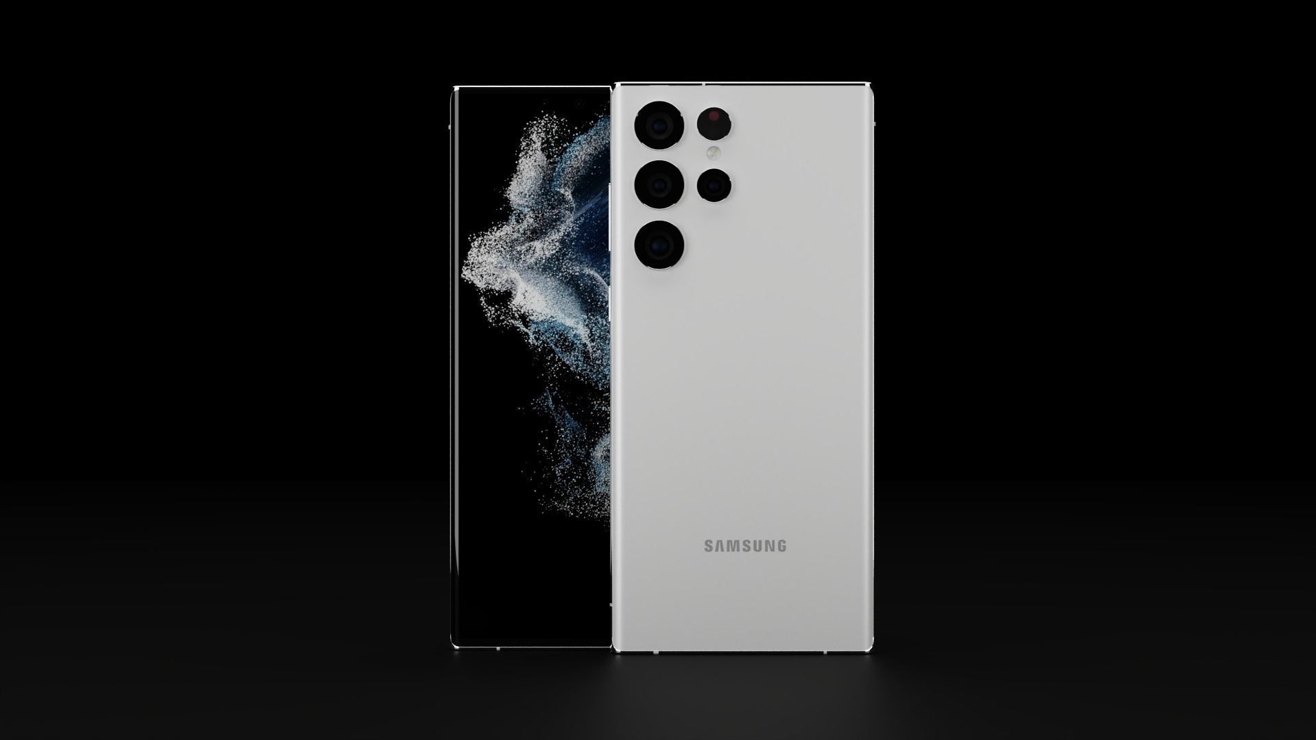 Samsung Galaxy S22 Ultra in Leaked Colors Low-poly 3D model_4