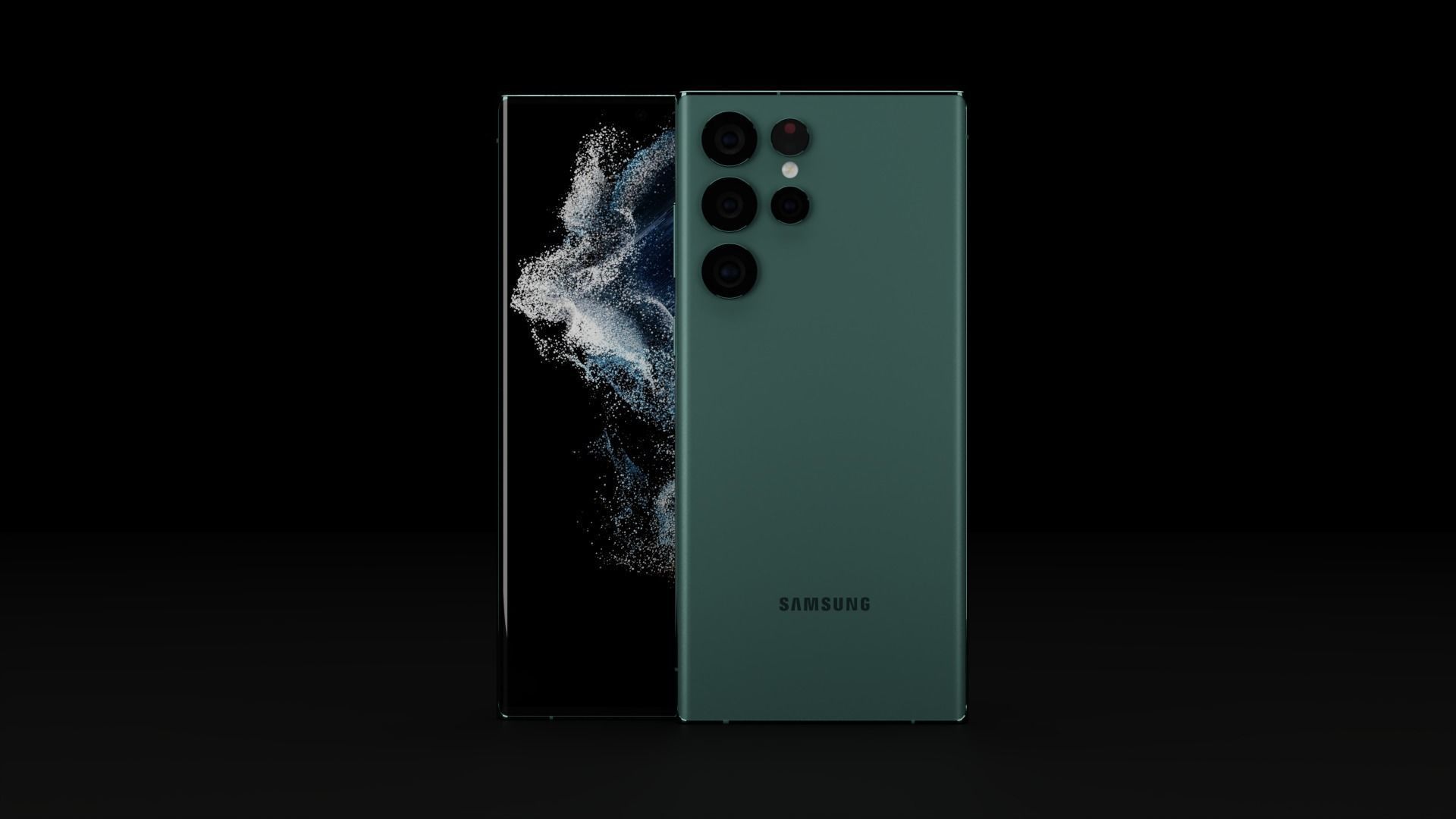 Samsung Galaxy S22 Ultra in Leaked Colors Low-poly 3D model_2