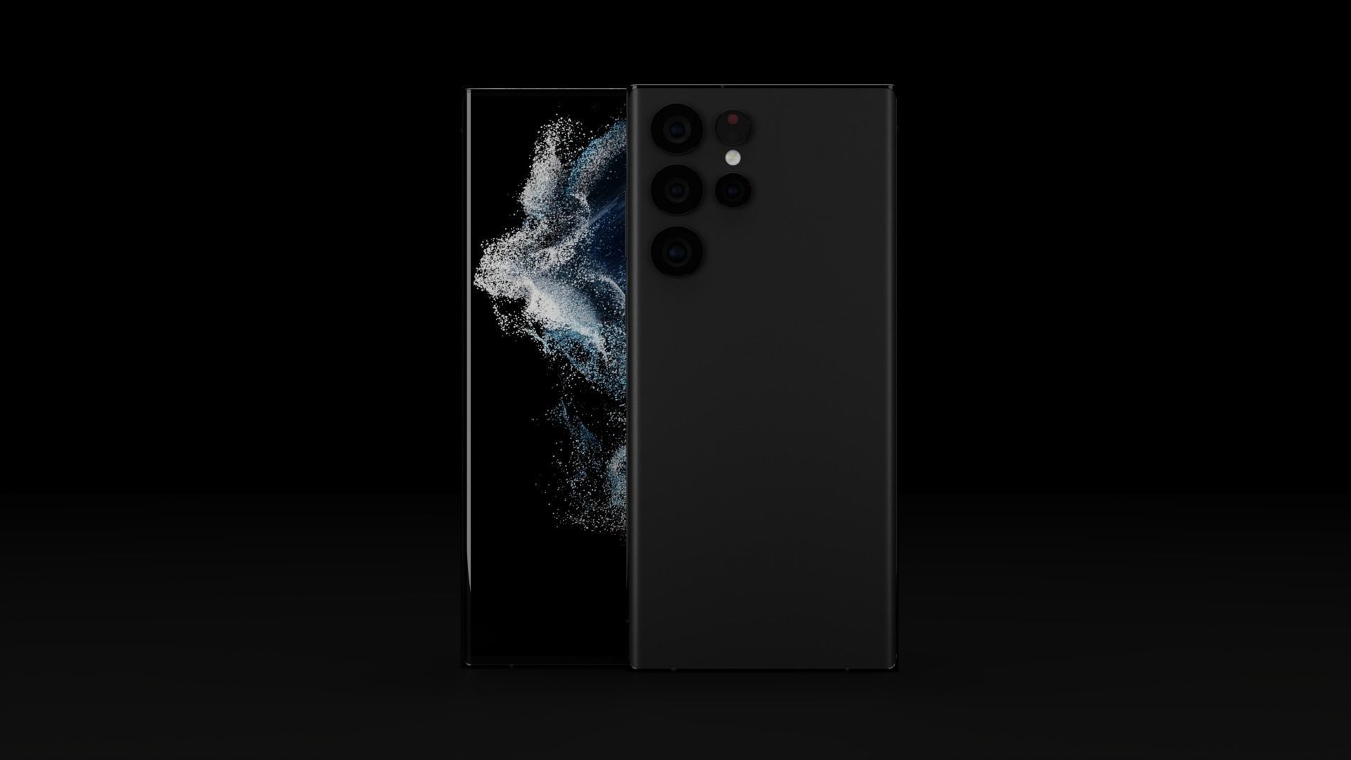 Samsung Galaxy S22 Ultra in Leaked Colors Low-poly 3D model_3