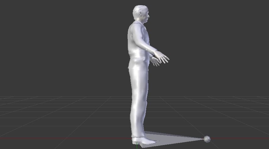 Businessman 07 Low-poly 3D model_13