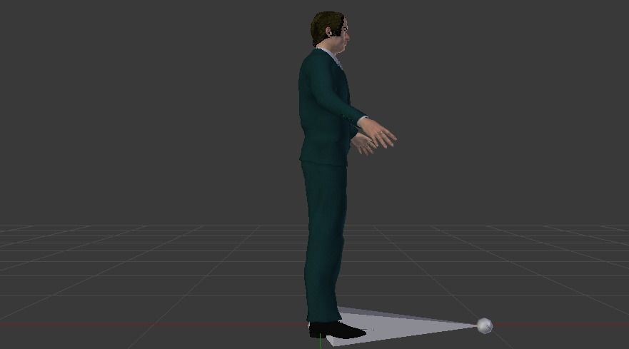 Businessman 07 Low-poly 3D model_9
