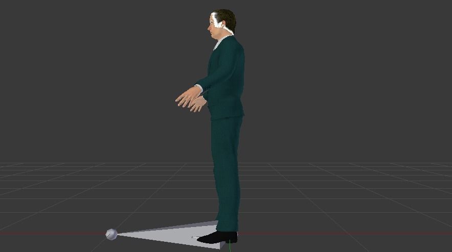 Businessman 07 Low-poly 3D model_7