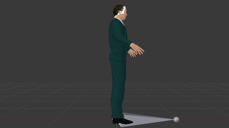 Businessman 07 Low-poly 3D model_5
