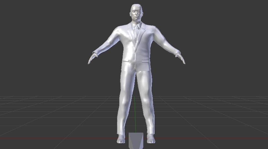 Businessman 07 Low-poly 3D model_12