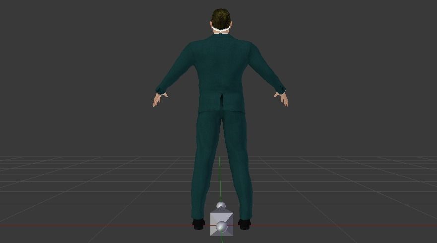 Businessman 07 Low-poly 3D model_6