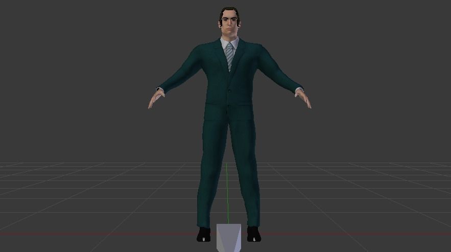 Businessman 07 Low-poly 3D model_8