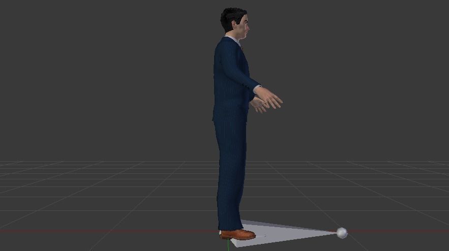 Businessman 08 Low-poly 3D model_9